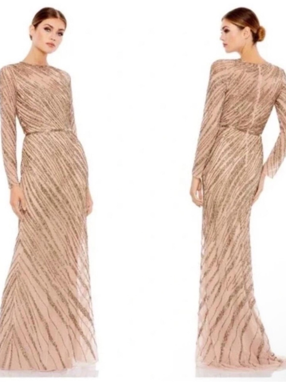 Mac Duggal #5240 Mocha - long sleeve